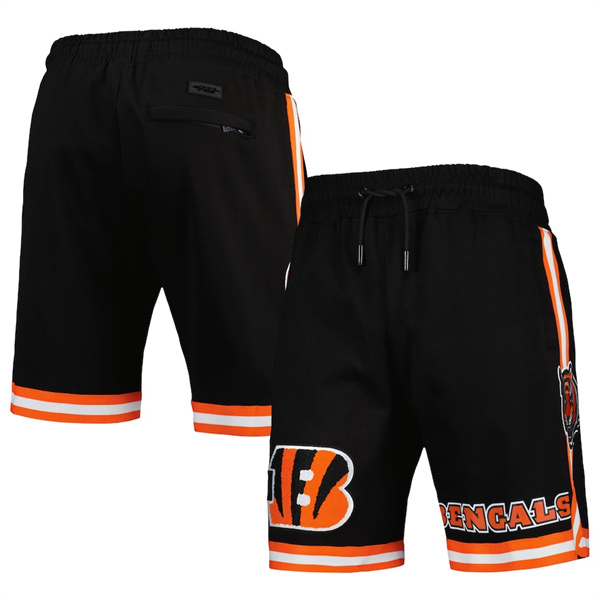 Men's Cincinnati Bengals Black Shorts Men's Cincinnati Bengals Black Shorts